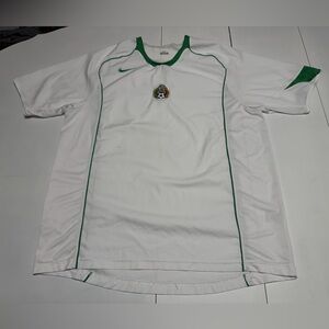 Mexico Nike 2005 white & green away jersey